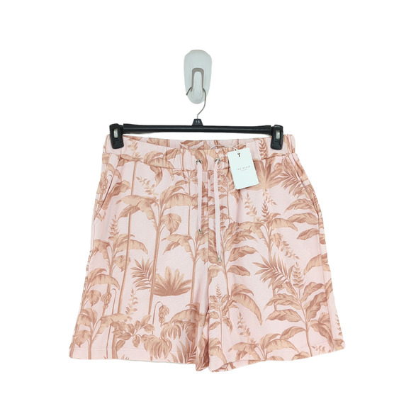 Ted Baker Henrina Women 4 US 12 Henrina Shorts Pink Jersey Tropical Lounge NEW - Picture 1 of 8